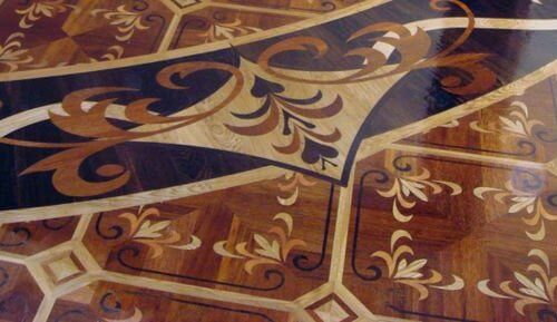 Inlays, borders and medallions - artistic parquetry