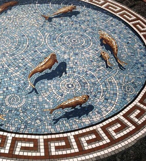 mosaic floor design