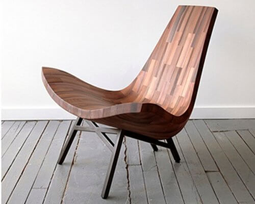 Reclaimed timber lounge chair from Bellboy