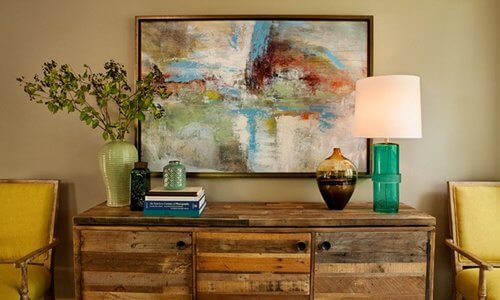 Rustic credenza dresser made from recycled wood