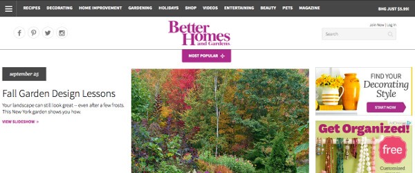 better homes and gardens