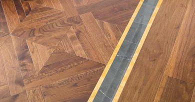 parquet flooring with insets