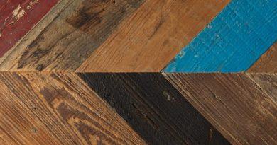 close up of reclaimed flooring