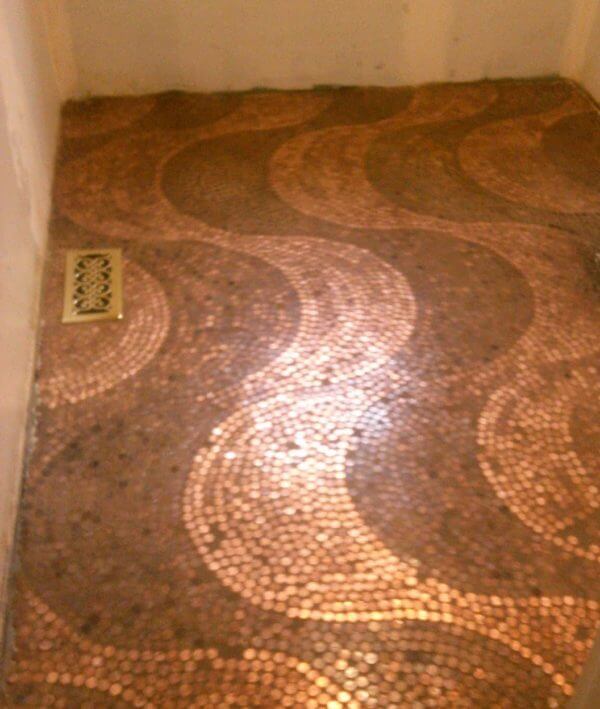 wavy penny floor