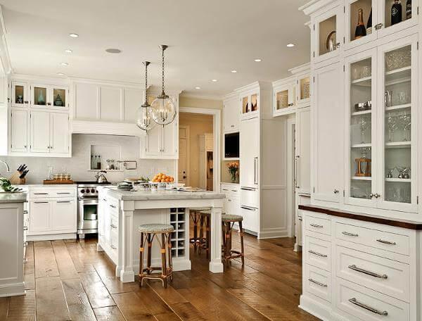 Hardwood Floors In The Kitchen Pros Cons Kitchen Wood Look Options