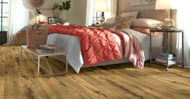 shaw floors laminate flooring in contemporary bedroom