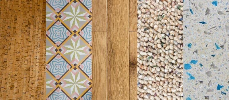samples of different flooring