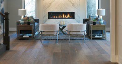 Monarch engineered hardwood in contemporary living room