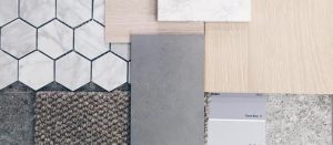 samples of different flooring materials