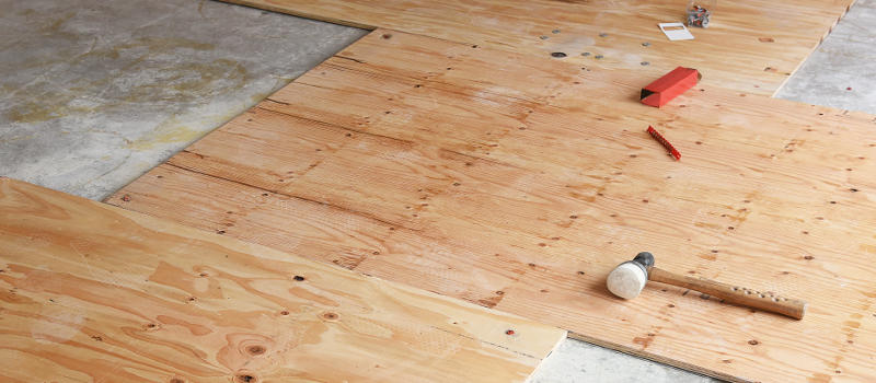 installing plywood subfloor